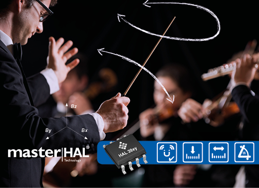 3D Hall-Sensor-Produktlinie zur Positionsmessung mit einzigartiger