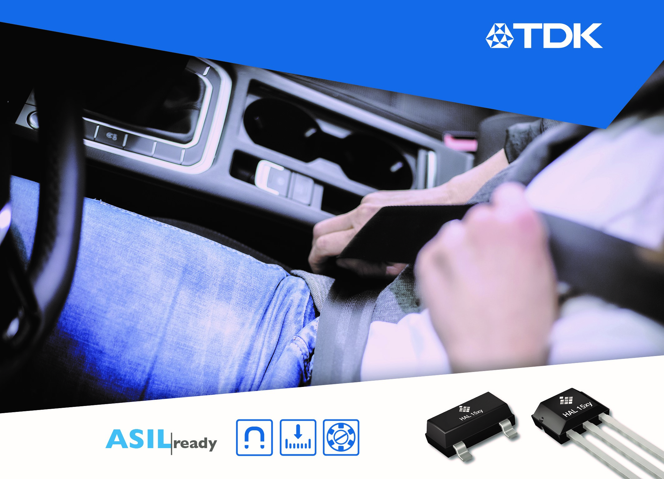 TDK announces the ASIL-B upgrade of its Hall switch family HAL 15xy ...
